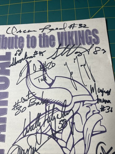 1999 Viking Club Awards Tribute Autographed FOOTBALL - Picture 3 of 10