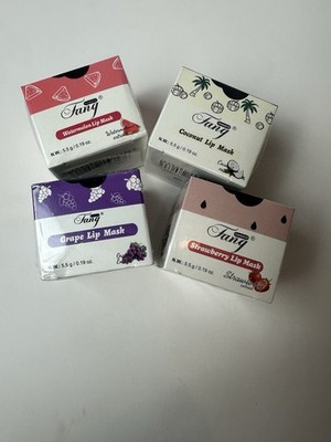 Fang Lip Masks In Strawberry, Watermelon, Coconut, & Grape (NEW SEALED) 5.5 g