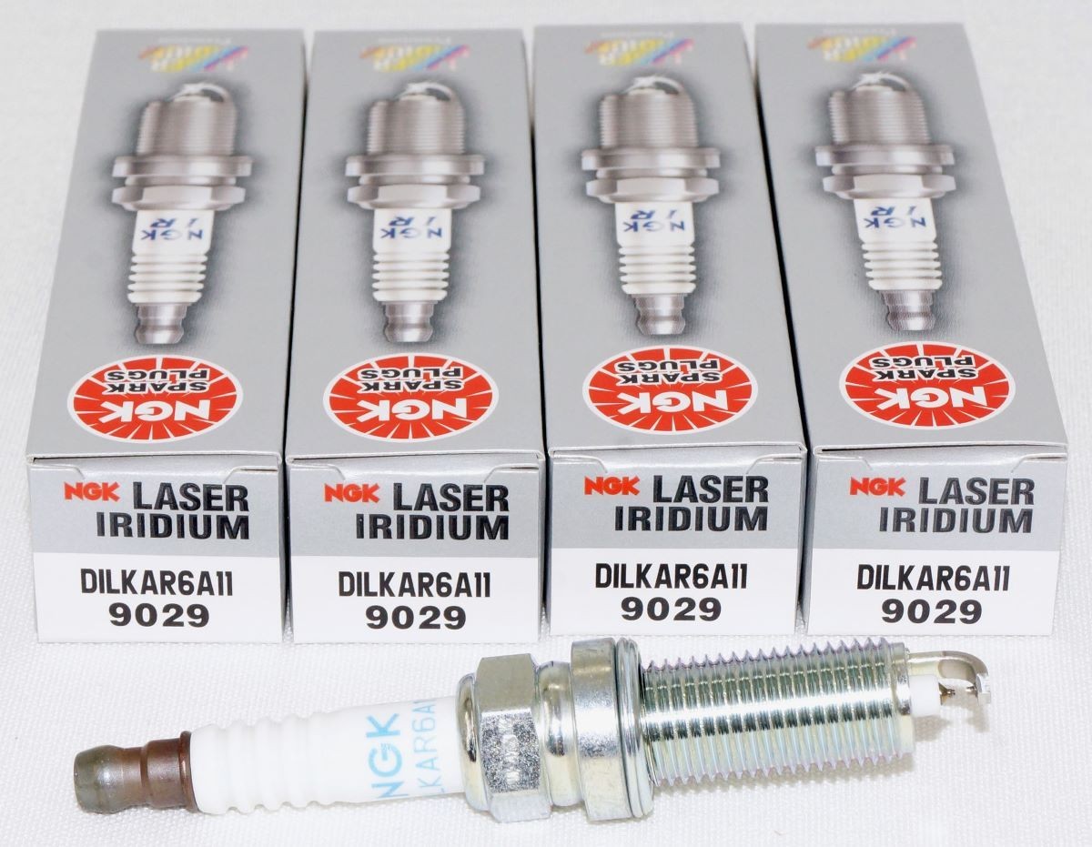 4 Pack Genuine NGK 9029 Laser Iridium Spark Plug DILKAR6A11 for Nissan Chevrolet
