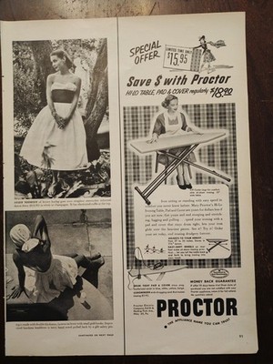 Vintage Proctor Appliances Toaster And Ironing Board Magazine Ads Great Images