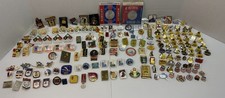 Vintage Lot of 175 Olympic Lapel Pins 1960s-2000s, Mostly 80 & 90s, 2 Coins