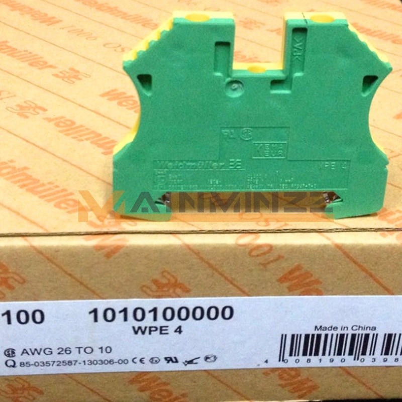 New 100pcs Weidmuller 1010100000 WPE 4 terminal blocks *pz