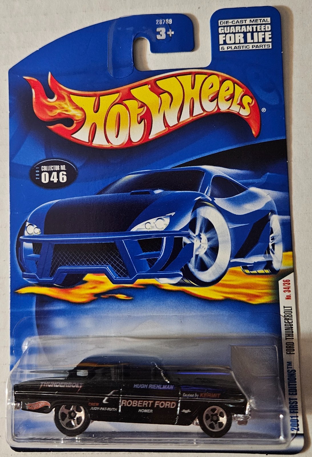 Hot Wheels, Ford Thunderbolt, 2001. Diecast.