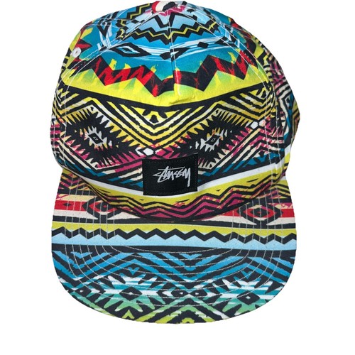 Vintage Rare Stussy Capz Hat 90’s Colorful Native Tribal Aztec SnapBack ...