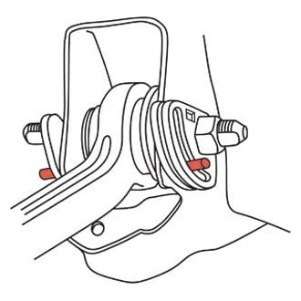 For Chevy Silverado 1500 99-18 Front Alignment Plate Guide Pins Foto 2 de 2