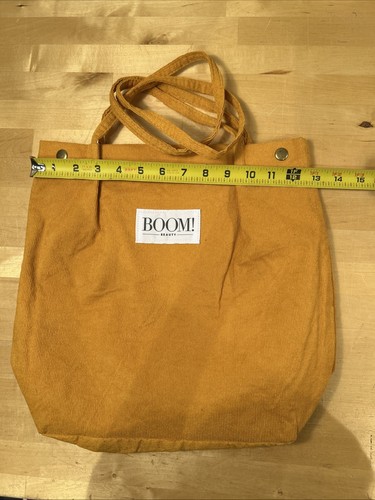 BOOM! Beauty senfgelbe Cord-Schminktasche mit Bindegriff Schönheit gefüttert Neu in Verpackung - Bild 6 von 8