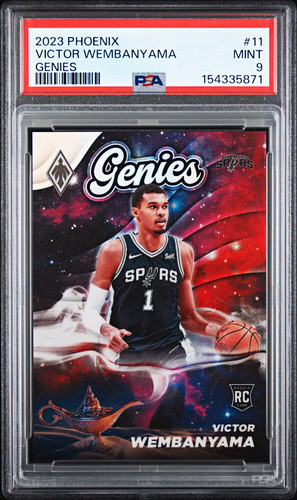 2023-24 Panini Phoenix Victor Wembanyama Genies RC #11 Spurs PSA 9 CASE HIT