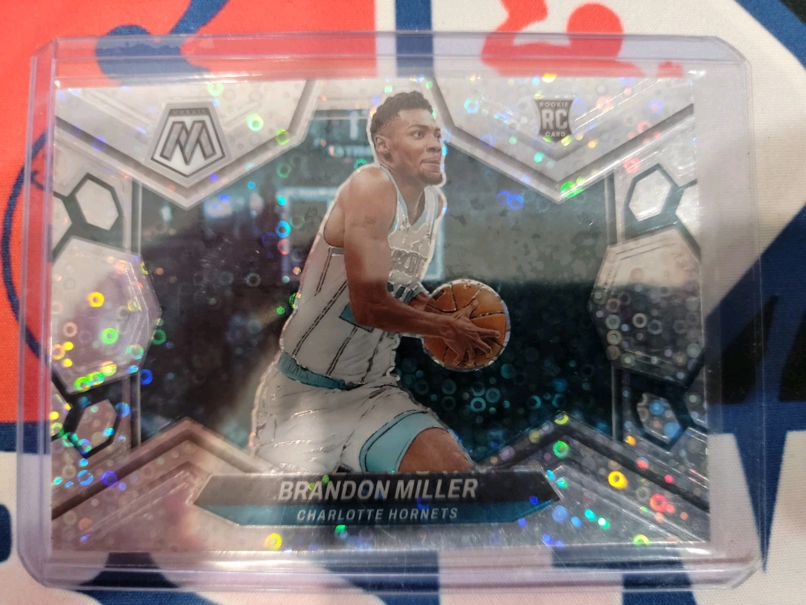 2023-24 Panini Mosaic Brandon Miller Variation Fast Break Disco Prizm RC #202