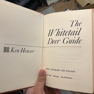The Whitetail Deer Guide Ken Heuser HC Hunting Reference Book Classics