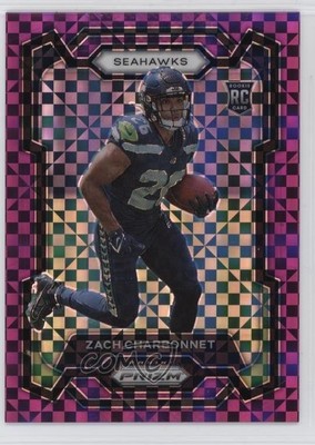 2023 Panini Prizm Rookies Purple Power Prizm 30/49 Zach Charbonnet #392 1cx3