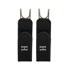 2PCS Tactical Metal Hook Elastic Belt Buckle-Less Invisible Waist Belt Closure