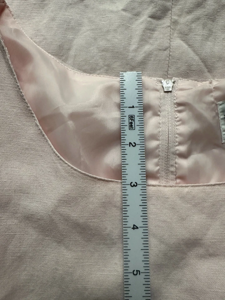 Романтический винтажный Girlhoodcore розовый вышитый чистый с оборками платье без рукавов - Изображение 4 из 4