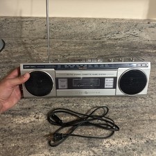 Vtg 80s General Electric 3-5283b Am/fm Radio Cassette Player Boombox- Read