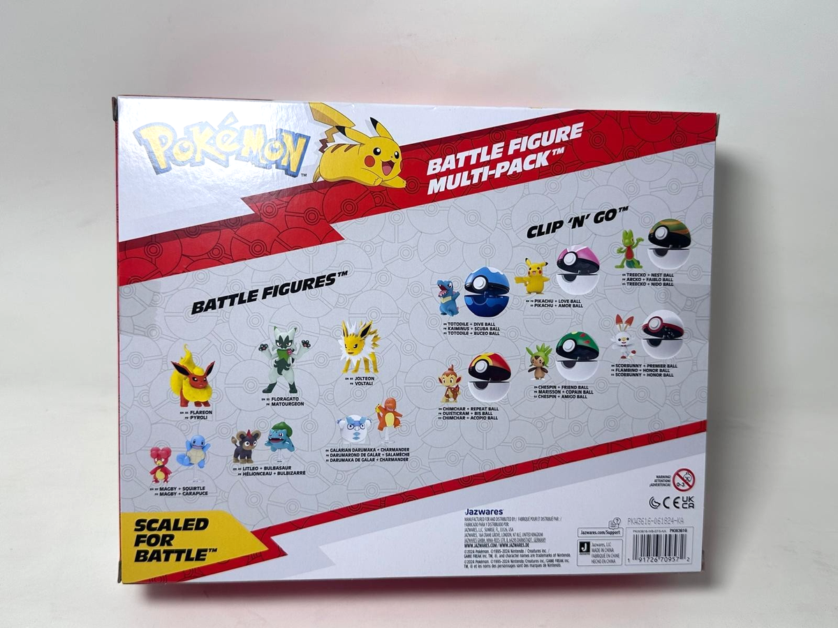 Pokémon Battle 8 Figure Multi-Pack Jazwares - Rowlet - Litten