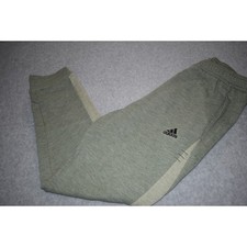 Adidas Gym Pants Joggers Mens Size Small Slight Tapered Polyester Blend Green