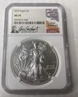 2019 American Silver Eagle NGC MS70 Don Everhart Authentic Signature $1