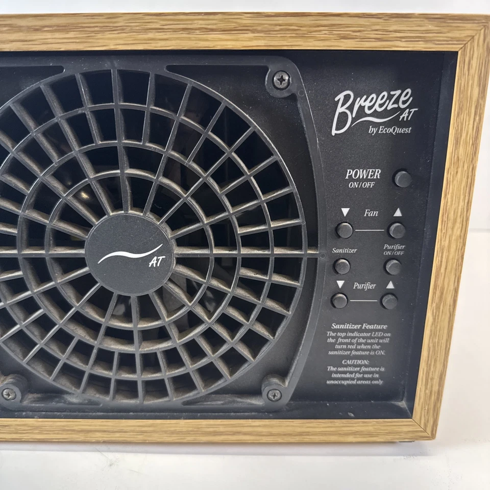 Purificador de aire desinfectante Breeze AT HF de EcoQuest unidad de grano de madera sin control remoto/cable Foto 2 de 4