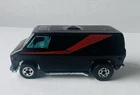 Vintage 1974 Hot Wheels Black Super Van A-Team Red Stripe