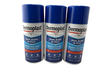 Dermoplast Pain, Burn Itch Spray for Minor Cuts, Burns, 2.75 oz, 3 Pack-Exp 3/27