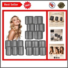 Gentle Self-Grip 18pc Hair Rollers Set - Heatless Curling for All Hair Types