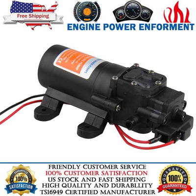 #ad 12VDC 1.2GPM 35PSI Diaphragm Water Pressure Pump Self Priming for Boat RV Marine $32.59