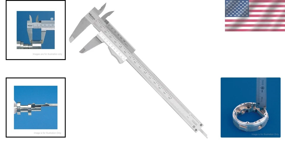 Stainless Steel Vernier Calipers 0-6 inches/150mm Inside Outside Depth - Image 2 of 4