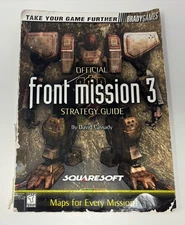 Front Mission 3 Brady Official Strategy Guide Playstation 1 PS1 RARE - DAMAGED