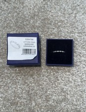 Swarovski Matrix Vittore Silver Ring and Box Size 55 Excellent Condition