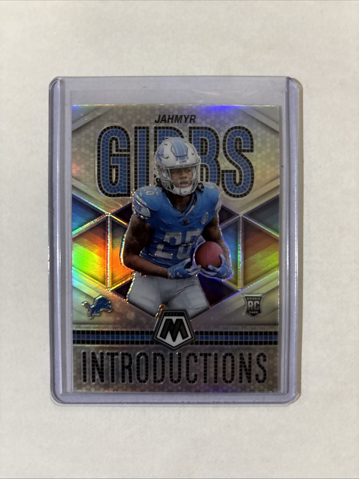 2023 Panini Mosaic Introductions Silver Jahmyr Gibbs #5 Rookie