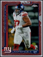 2025 Topps Chrome Dexter Lawrence #230 Pigskin Giants