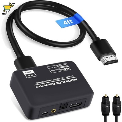 4K@60Hz HDMI Audio Extractor und Splitter für PS5/Xbox mit Toslink und 3.5mm