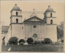 Press Photo Old Mission at Santa Barbara, founded December 4, 1786 - lry05926