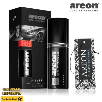 Areon LUX CAR SILVER  Autoduft Parfüm 50ml   Luxuriöser Lufterfrischer Auto