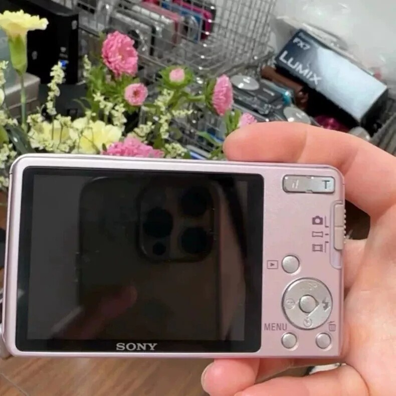 SONY Cyber Shot DSC-W350D 14.1MP Digital Camera Rhinestone Jewel