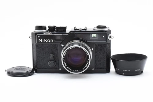 [Near MINT+++] Nikon SP Black Rangefinder 35mm Film Camera w/5cm F1.4 From JAPAN