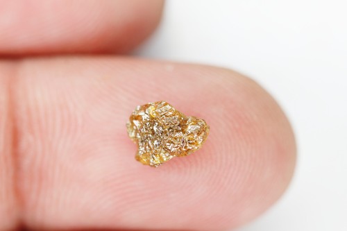 1.11 Ct Yellow Rough Diamond, Yellow Raw Diamond, Natural Loose Rough Diamond - Picture 9 of 10