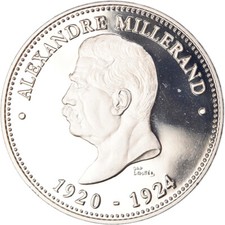 [#187512] Francia, Medaglia, Alexandre Millerand, Presidente della Repubblica, Politi