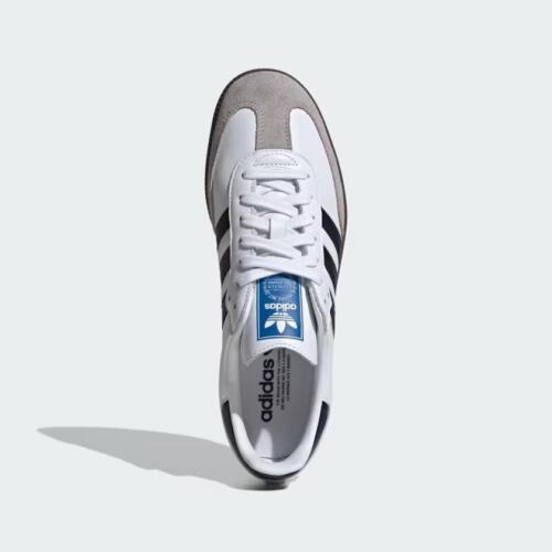 Adidas Originals Samba OG Shoes Cloud White / Core Black / Clear Granite Size 3 - Picture 5 of 8