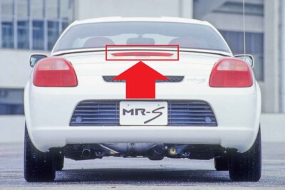 トヨタMR-S Rear.verサンシェード 1999-2005 Toyota MR2 1999-2007 MR-S ZZW30 OEM Center Stop Lamp