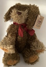 Bearington Collection Jointed Plush Stuffed Scruffs II Vtg Puppy Dog NOS 9''