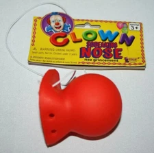 Red 2 1/2" Jumbo Squeaking Clown Nose Circus Halloween Rudolph Reindeer