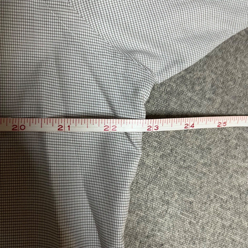 Camisa Eton Contemporánea Con Botones Para Hombre Talla 42 16.5 Gris Marfil Cuadros - Imagen 4 de 8