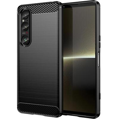 Hülle Carbon für Sony Xperia 1 VI Schutzhülle Handy Case Cover Handyhülle