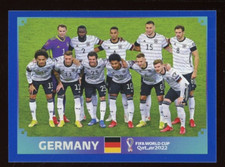2022 Fifa World Cup Panini Sticker Blue Parallel GERMANY TEAM Germany GER1