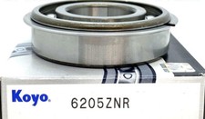 NEW 6205 Z NR KOYO Bearing Snap Ring Japan 25x52x15mm