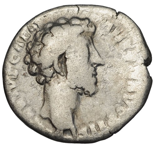 Starożytne Cesarstwo Rzymskie Moneta Srebrny denar Marek Aureliusz 161 180 n.e. #21284 - Zdjęcie 2 z 3