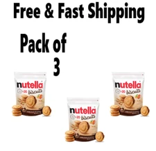 Nutella Biscuits Cookies filled with Nutella Hazelnut Spread, 9.7 OZ ( 3 Pack)