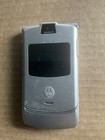 Original Motorola Razr V3 - Gray and Silver Cellular Flip Phone for parts -as is