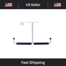 2x Overhead Garage Storage Hooks Rack Ceiling Mount Hanger 2-Way Plate + Screws