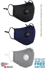 Washable Face Mask Air Purifying Mouth Cover with 5pcs Anti-Pollution Filter